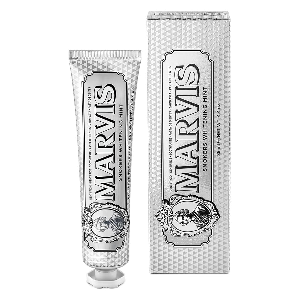 Marvis Dentifrice Blanchissant pour Fu-meurs 85ml Made in Italy – معجون أسنان مارفيس — صورة 1