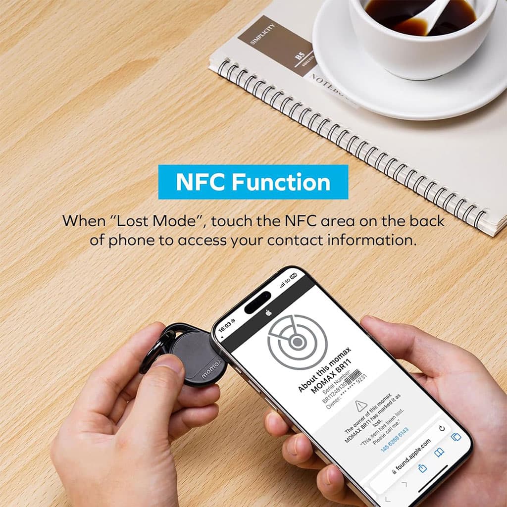 MOMAX Smart Tag Tracker Fonctionne avec l’application Apple Find My – جهاز تعقب ذكي — صورة 2