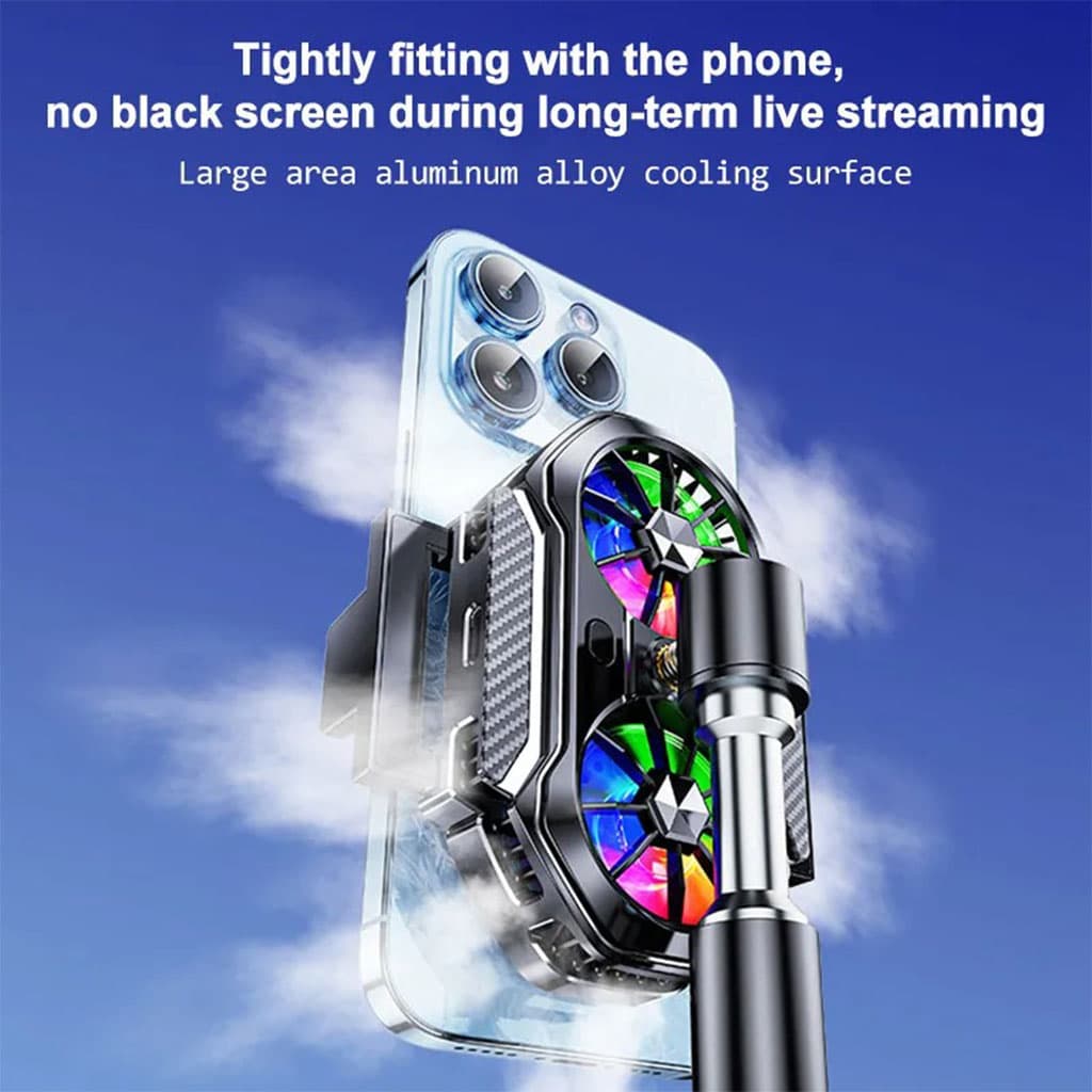 Refroidisseur de téléphone portable à double ventilateur FS06 – مبرد هواتف — صورة 7