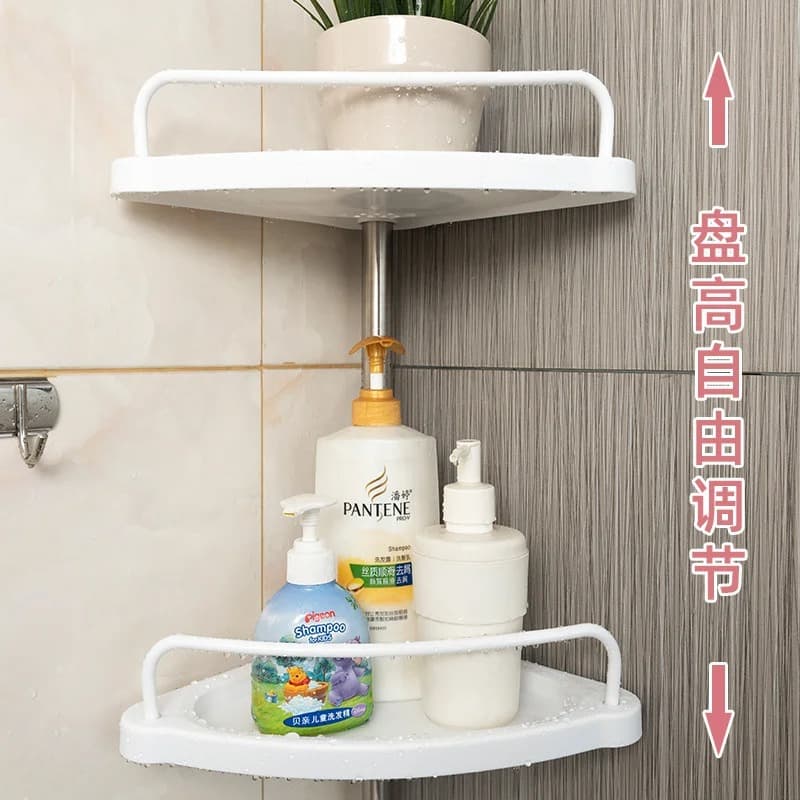 Étagère de rangement d'angle haut de gamme pour Sale de bain et toilettes 260Cm — صورة 3