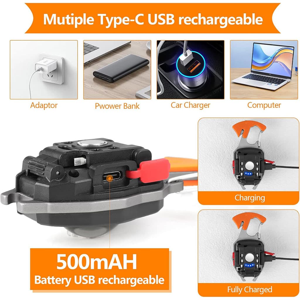 Mini Lampe LED Portable Rechargeable 8en1 – مصباح متعدد الإستعمالات — صورة 4