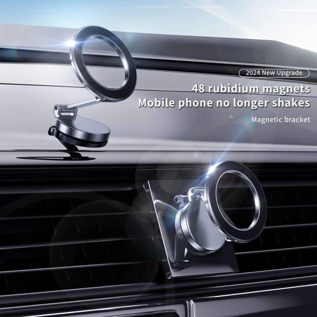 Support de Téléphone Magnétique Pliable pour Voiture – حامل هاتف مغناطيسي قابل للطي للسيارة — صورة 9