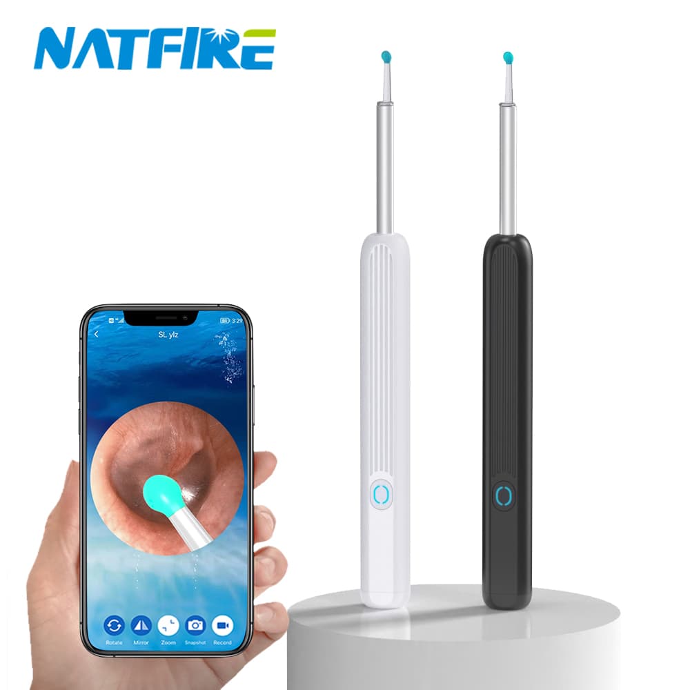 Kit de nettoyage des oreilles intelligents sans fil avec caméra et lumière LED NE3 — صورة 3