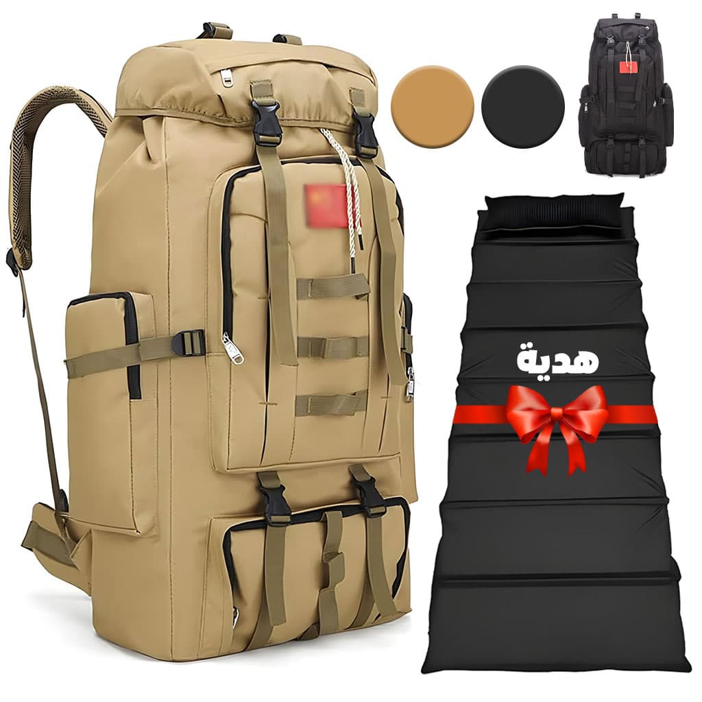 Sac à dos de randonnée tactique KIDOT 100L SDM08 + Matelas pliable Cadeau — صورة 1
