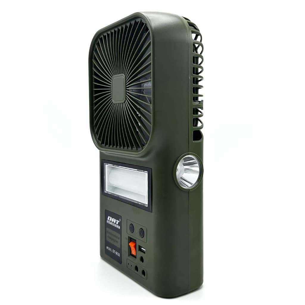 Kit Ventilateur et Lampe avec Panneau Solaire Multifonctionnel DT-9030 – طقم مروحة ومصباح متعدد الإستعمالات — صورة 3