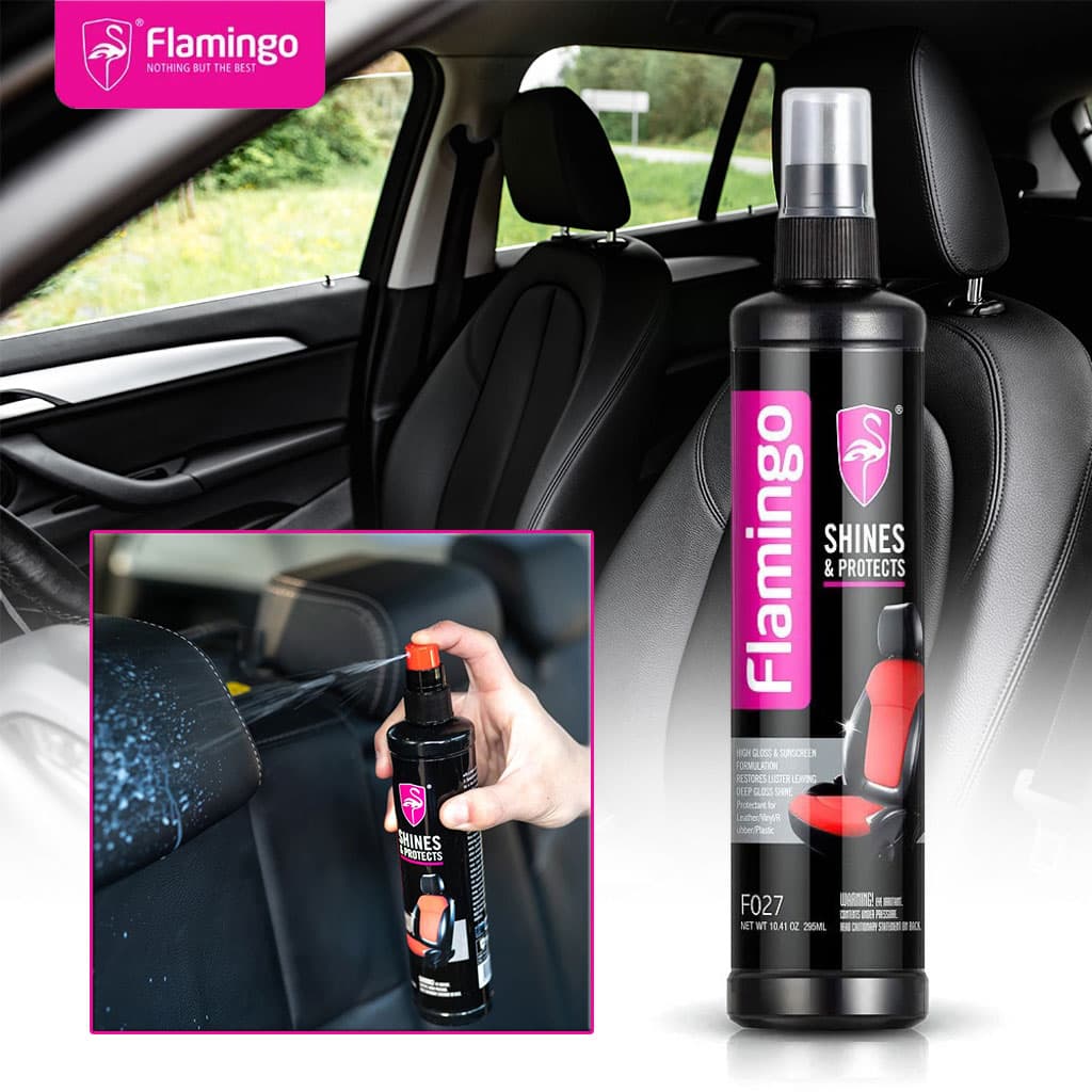 FLAMINGO Brillance ET Protection Intérieure pour Voitures 295 ml – منظف مقاعد الجلدية للسيارات — صورة 1