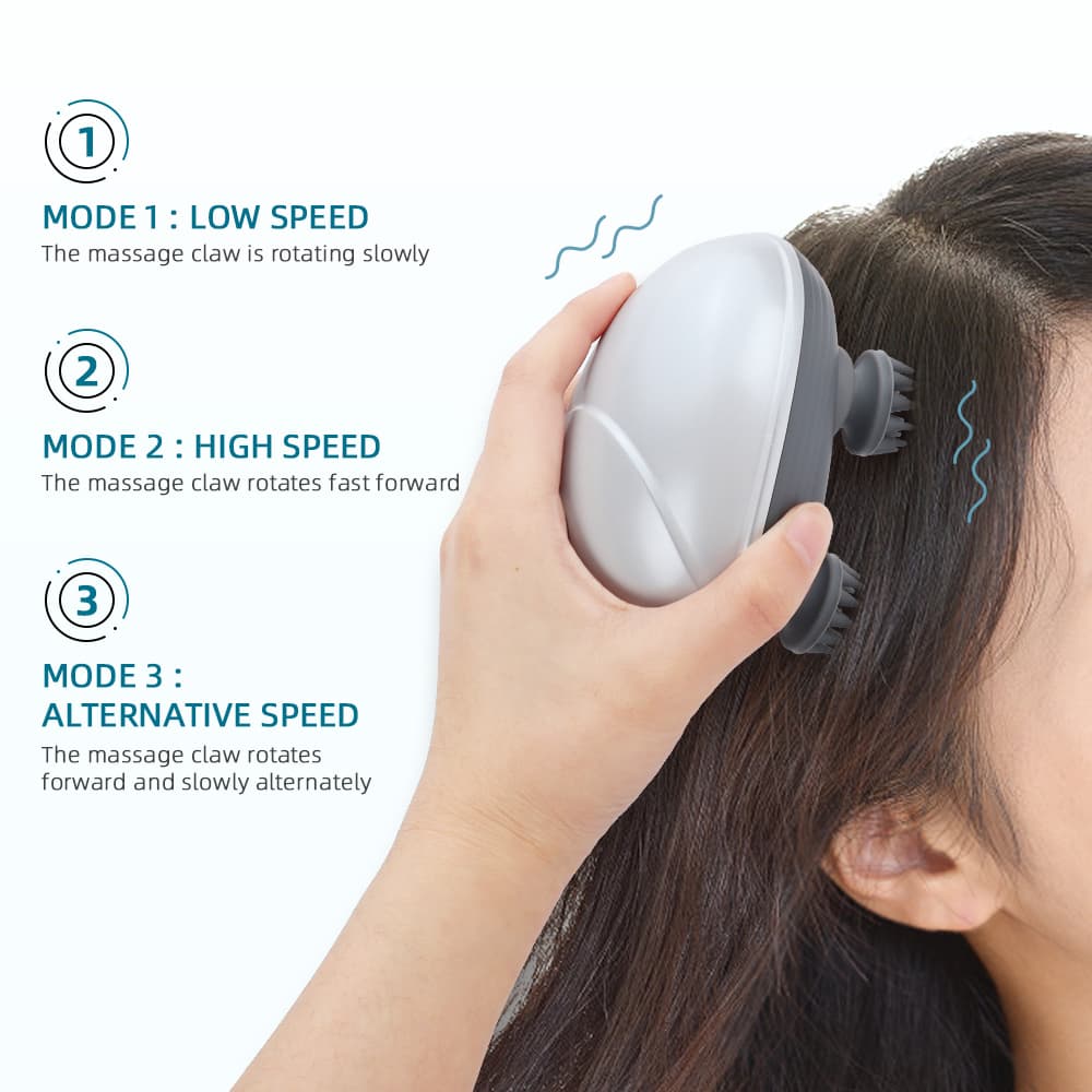 Masseur électrique sans fil en Silicone 4 nœuds de massage — صورة 5