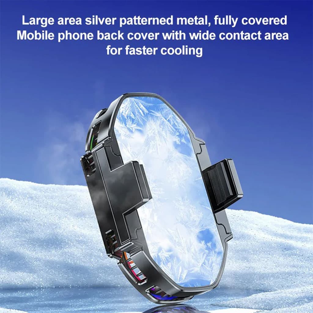 Refroidisseur de téléphone portable à double ventilateur FS06 – مبرد هواتف — صورة 4