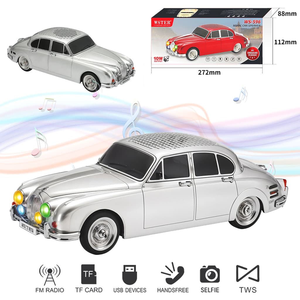 Haut-parleur de Voiture de Musique sans Fil 10W avec Modes de Lecture Multiples – مكبر صوت سيارة موسيقي — صورة 1