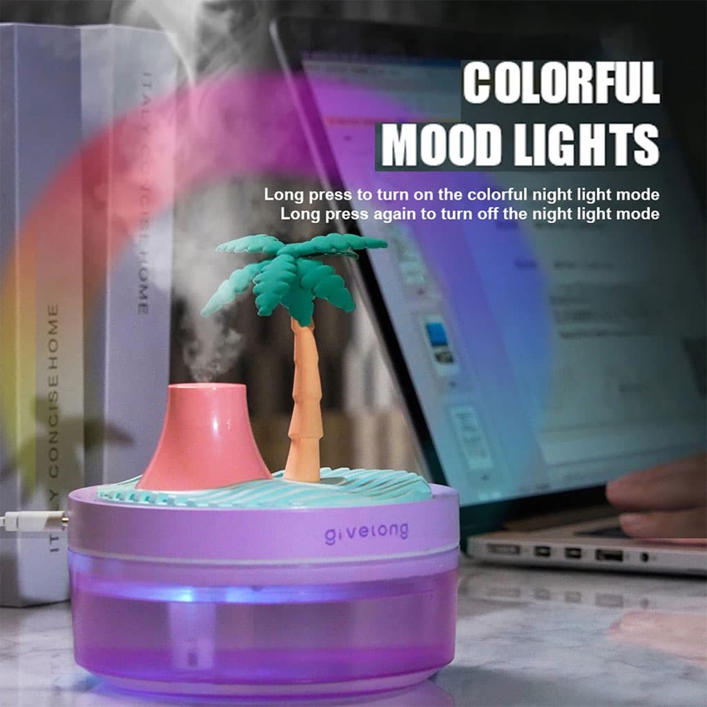 Humidificateur Portable avec Décoration de Paysage et Grand Réservoir de 320 ml – معطر جو محمول — صورة 4