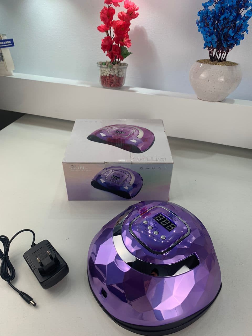 Lampe à Ongles UV LED 248W avec Capteur Automatique et Minuteries – مصباح أظافر — صورة حقيقية 9