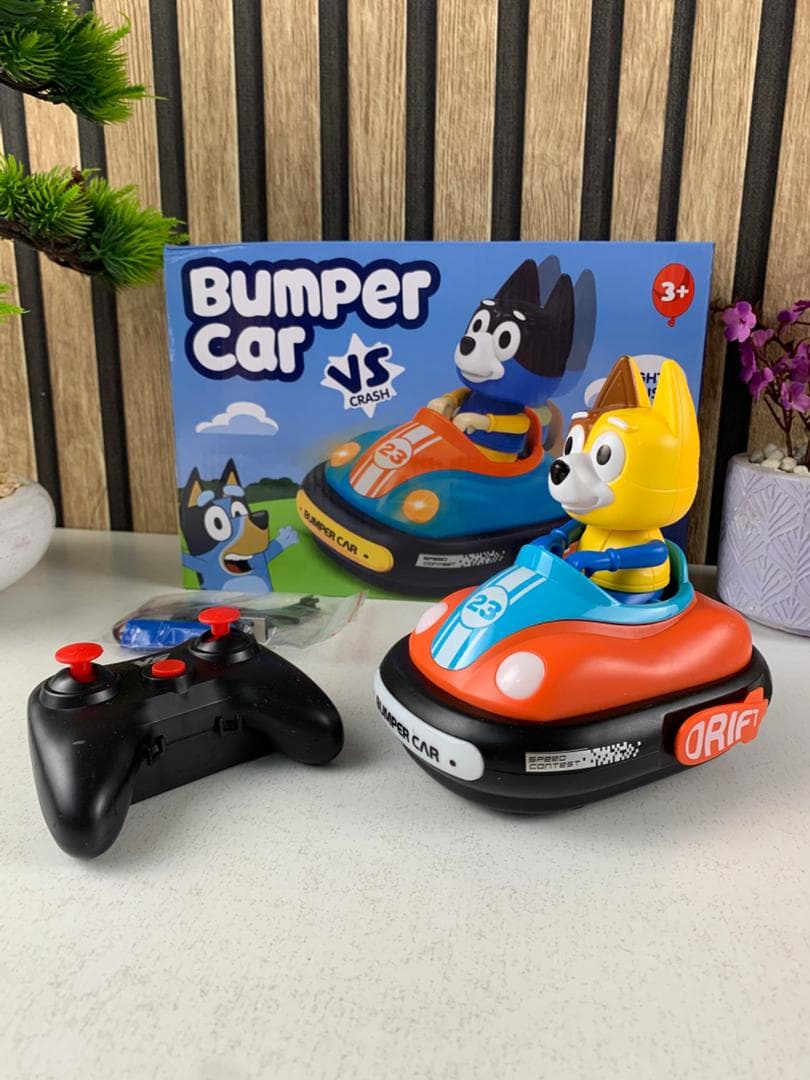 Voiture Télécommandée Crash Bumper Rechargeable 2Pcs pour Enfants – لعبة سيارات اللاسلكية للأطفال — صورة حقيقية 8