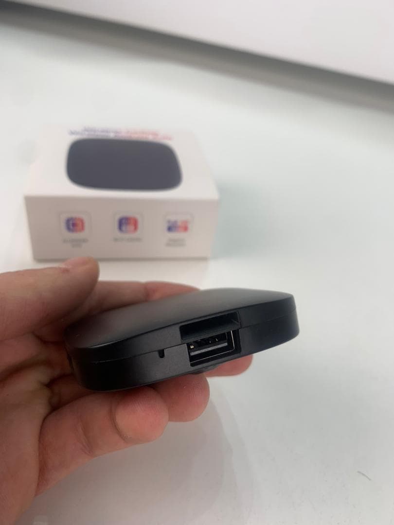 Box CarPlay Sans Fil Android 13 pour Voiture Stockage 32GB + 2GB RAM – جهاز ميديا بنظام أندرويد 13 — صورة حقيقية 10