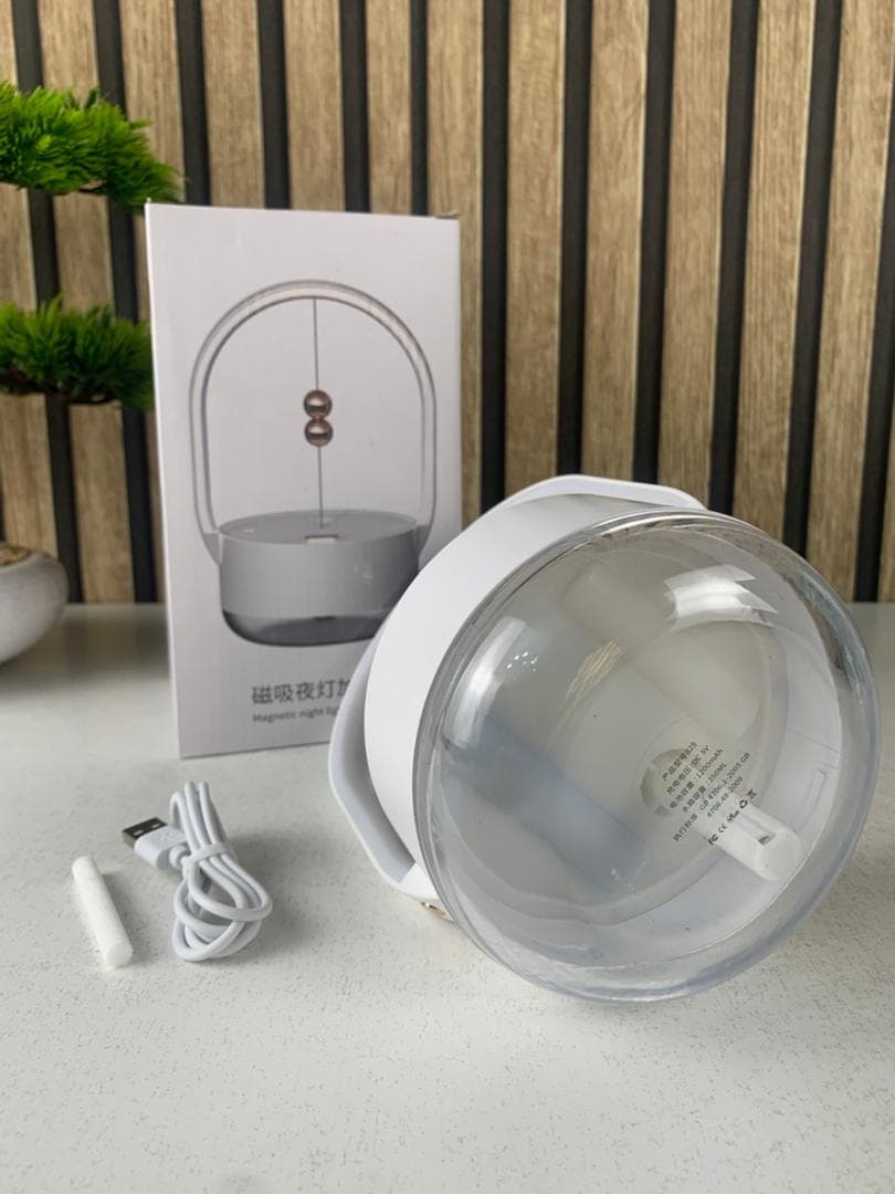 Humidificateur à brume de 350 ml portatifs avec veilleuse rechargeable USB – معطر جو مع مصباح 2في1 — صورة حقيقية 10