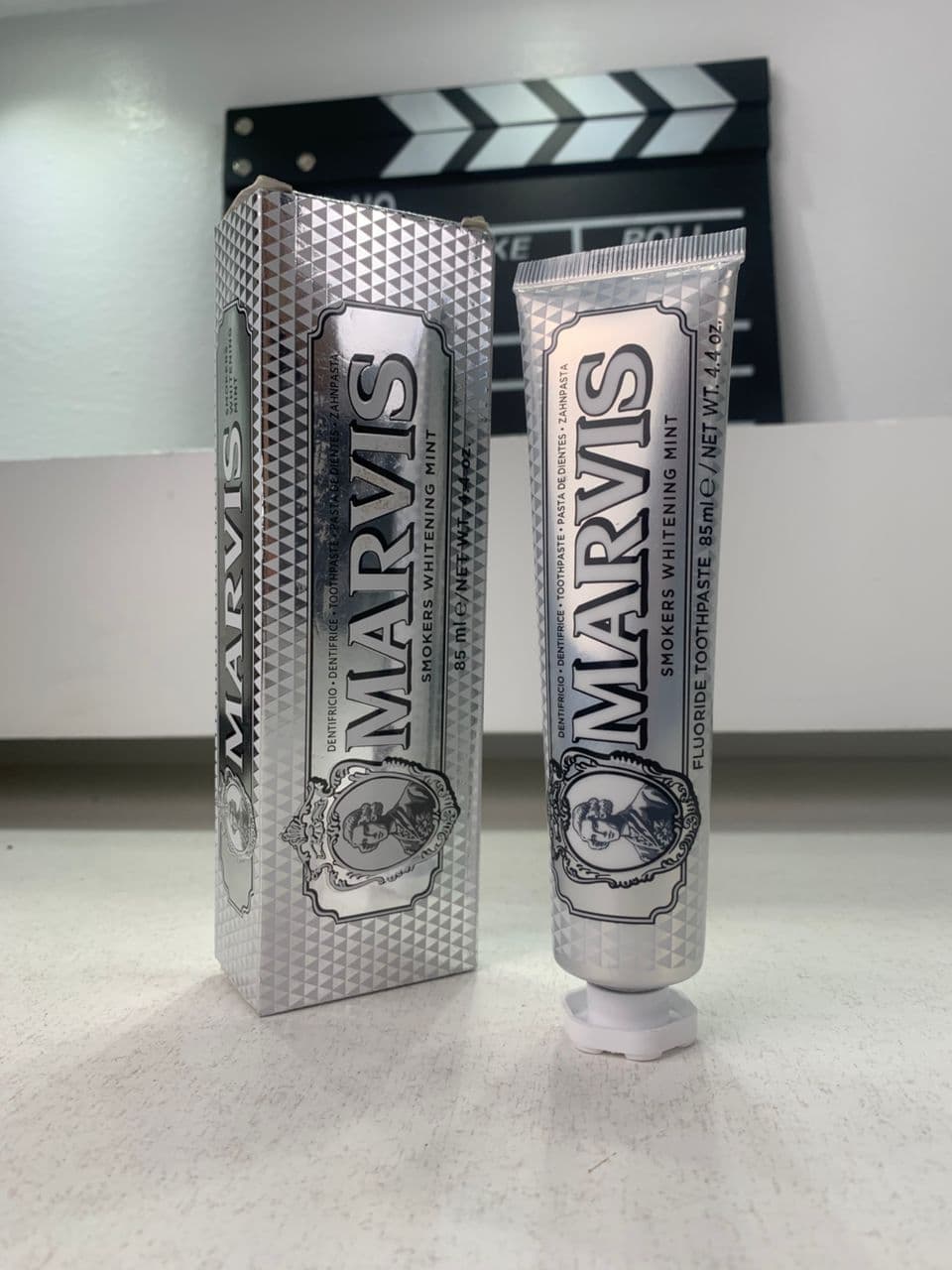 Marvis Dentifrice Blanchissant pour Fu-meurs 85ml Made in Italy – معجون أسنان مارفيس — صورة حقيقية 8