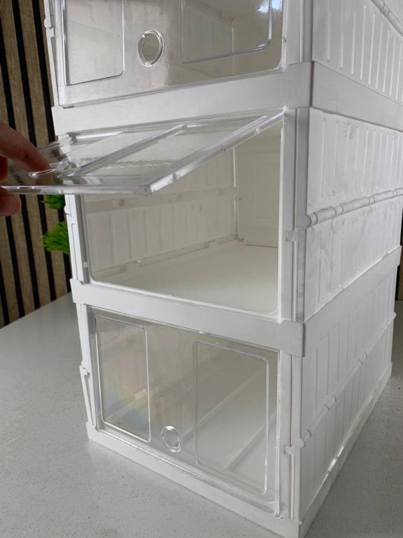 Étagère à chaussures pliable transparente à 6 niveaux facile à ranger – منظم أحذية قابل للطي وسهل التركيب — صورة حقيقية 10