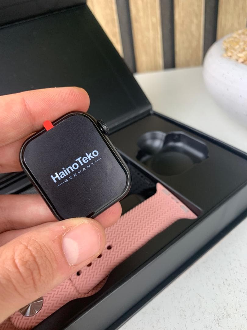 HainoTeko SQ-17 Mini Smart Watch Series 10 AMOLED avec 3 Bracelets – ساعة ذكية أصلية للنساء — صورة حقيقية 11