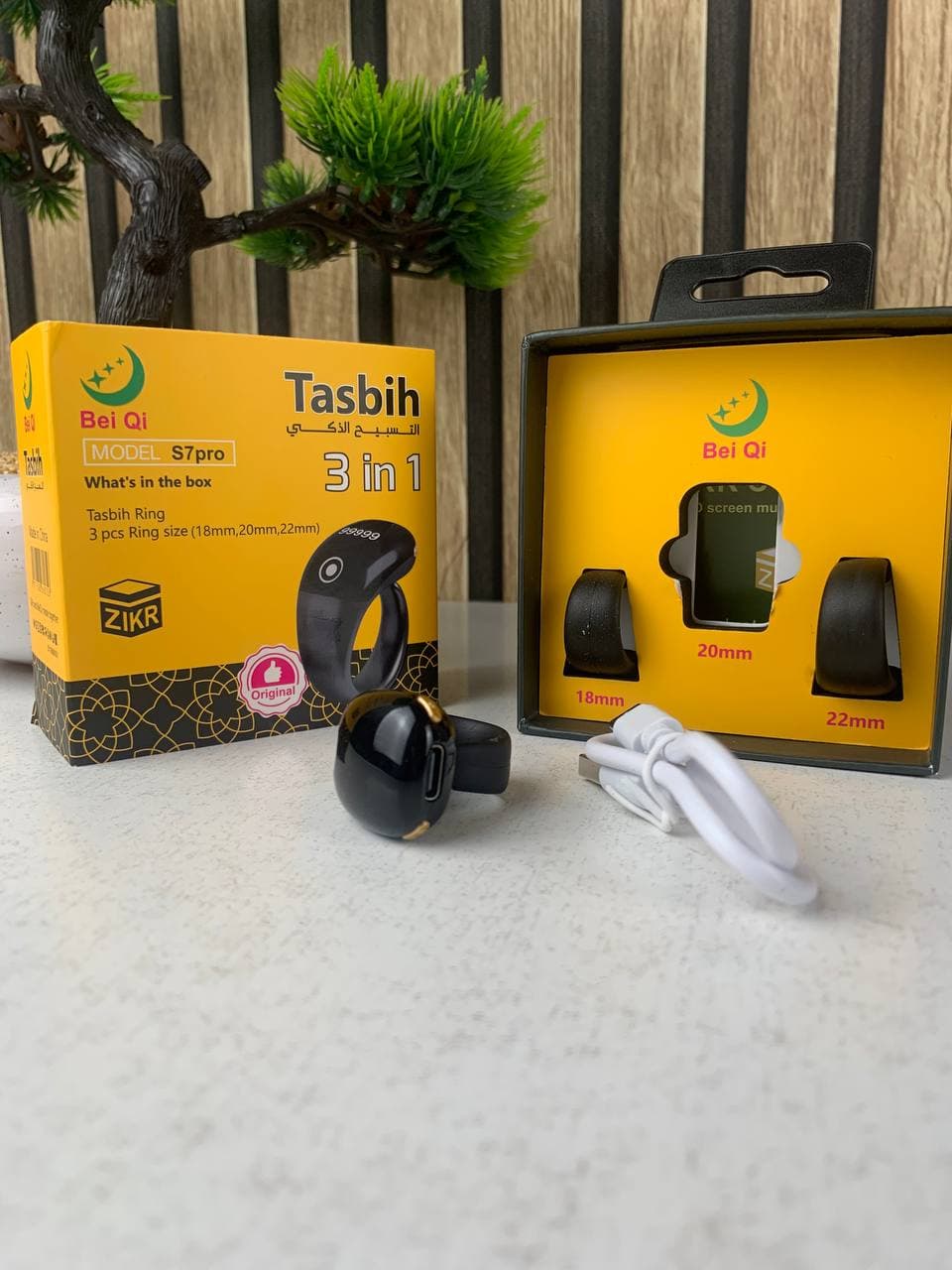 خاتم تسبيح إلكتروني | Bague Compteur Digital OLED | مقاوم للماء — صورة حقيقية 16