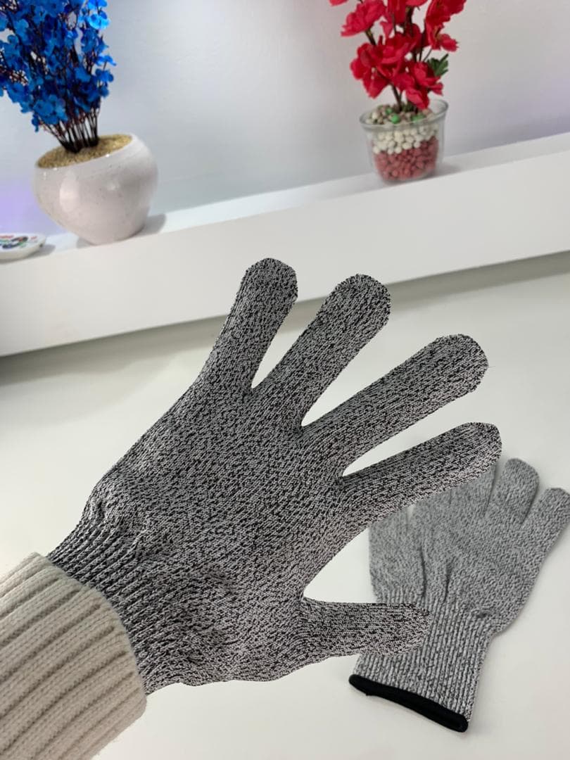 Gant de Protection Anti-Coupure Gant de Sécurité de Niveau 5  – قفازات المقاومة للقطع — صورة حقيقية 8