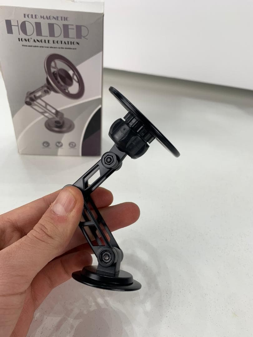 Support Téléphone Voiture Magnétique Rotatif à 360° – حامل هاتف مغناطيسي — صورة حقيقية 10