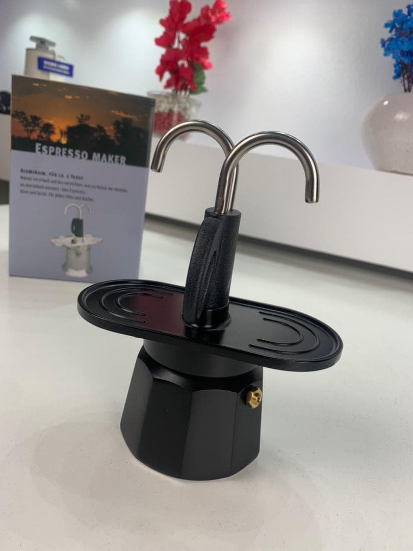 Cafetière 2 Tasses avec 2 Fontaine – ماكينة تحضير القهوة — صورة حقيقية 7