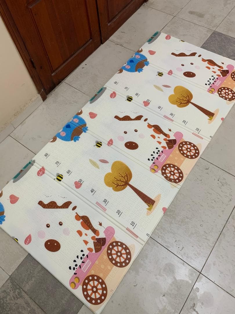 Tapis de jeu pour bébé pliable mousse XPE double face imperméable — صورة حقيقية 6