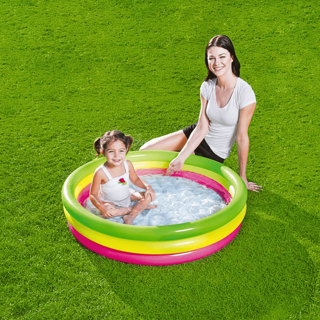 Piscine Gonflable Arc-en-Ciel 102 cm x 25 cm Bestway #51104 — صورة حقيقية 13