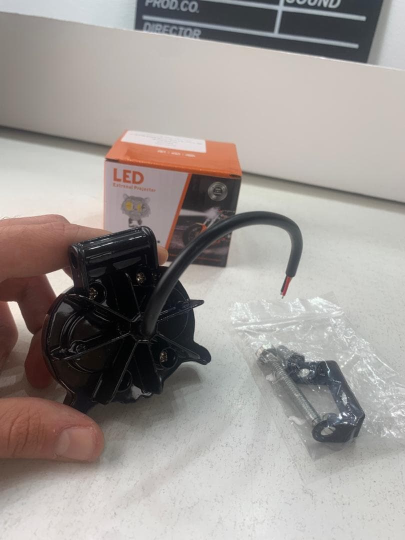 Lumière de hibou antibrouillard LED pour la moto 1Pcs – مصباح دراجات نارية عالي السطوع — صورة حقيقية 9
