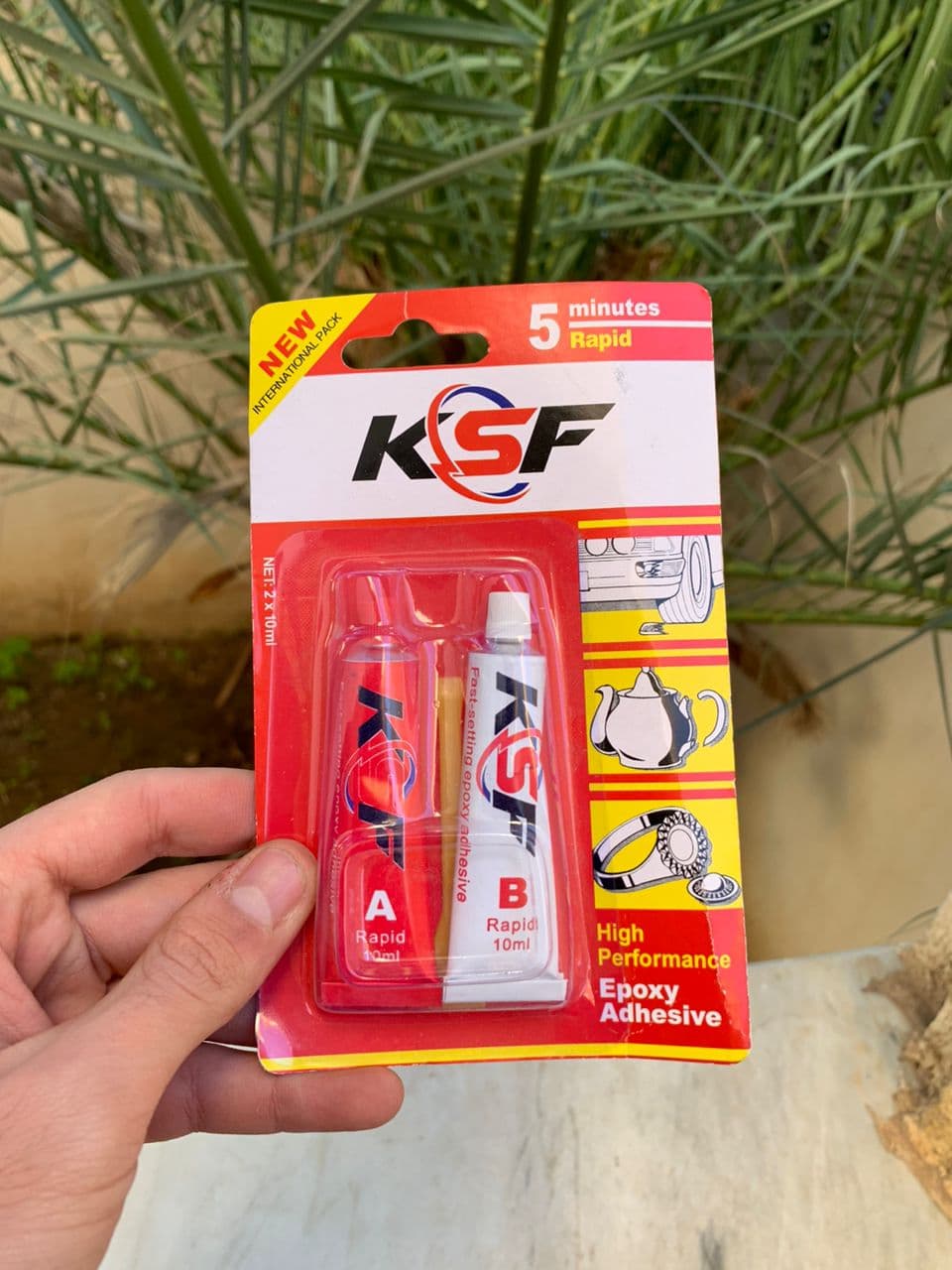 KSF Adhésif époxy haute performance rapide 5 minutes — صورة حقيقية 3