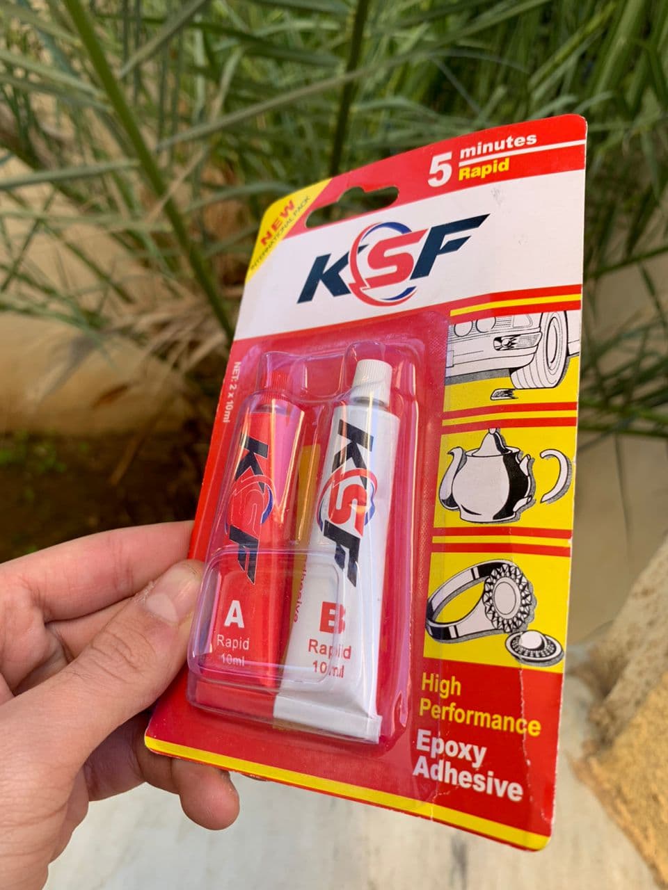 KSF Adhésif époxy haute performance rapide 5 minutes — صورة حقيقية 2