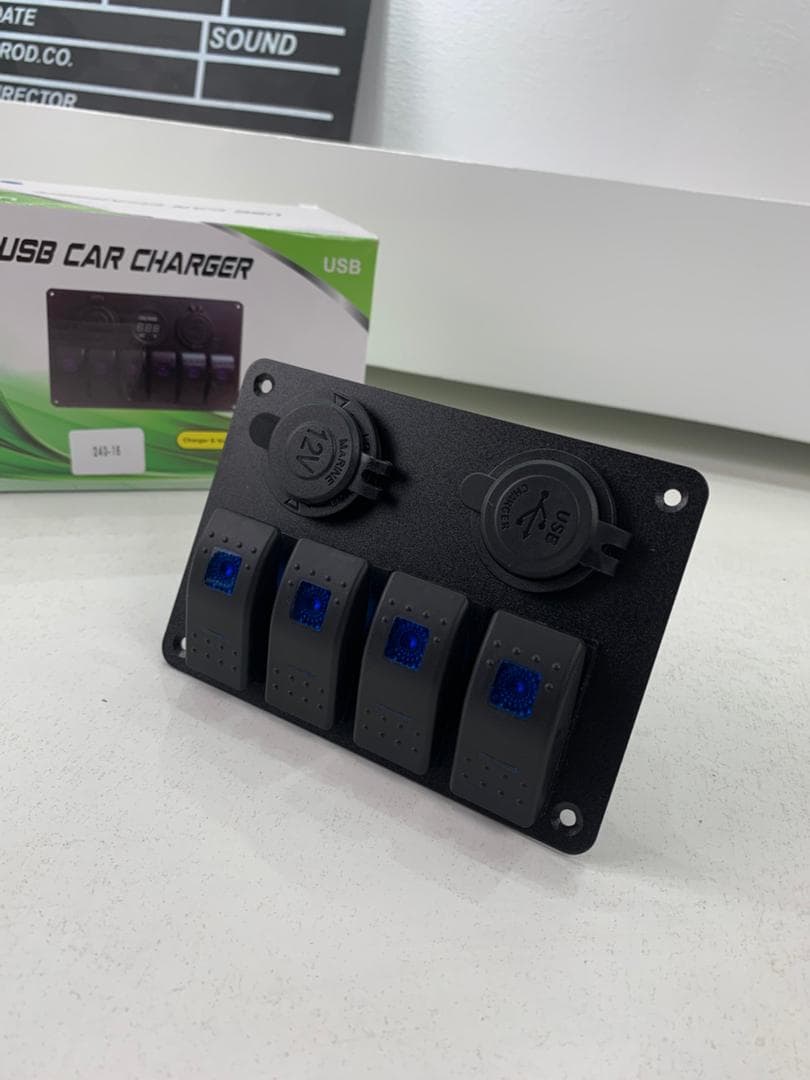 Panneau de commande 12-24V à 4 Interrupteur – لوحة تحكم — صورة حقيقية 9