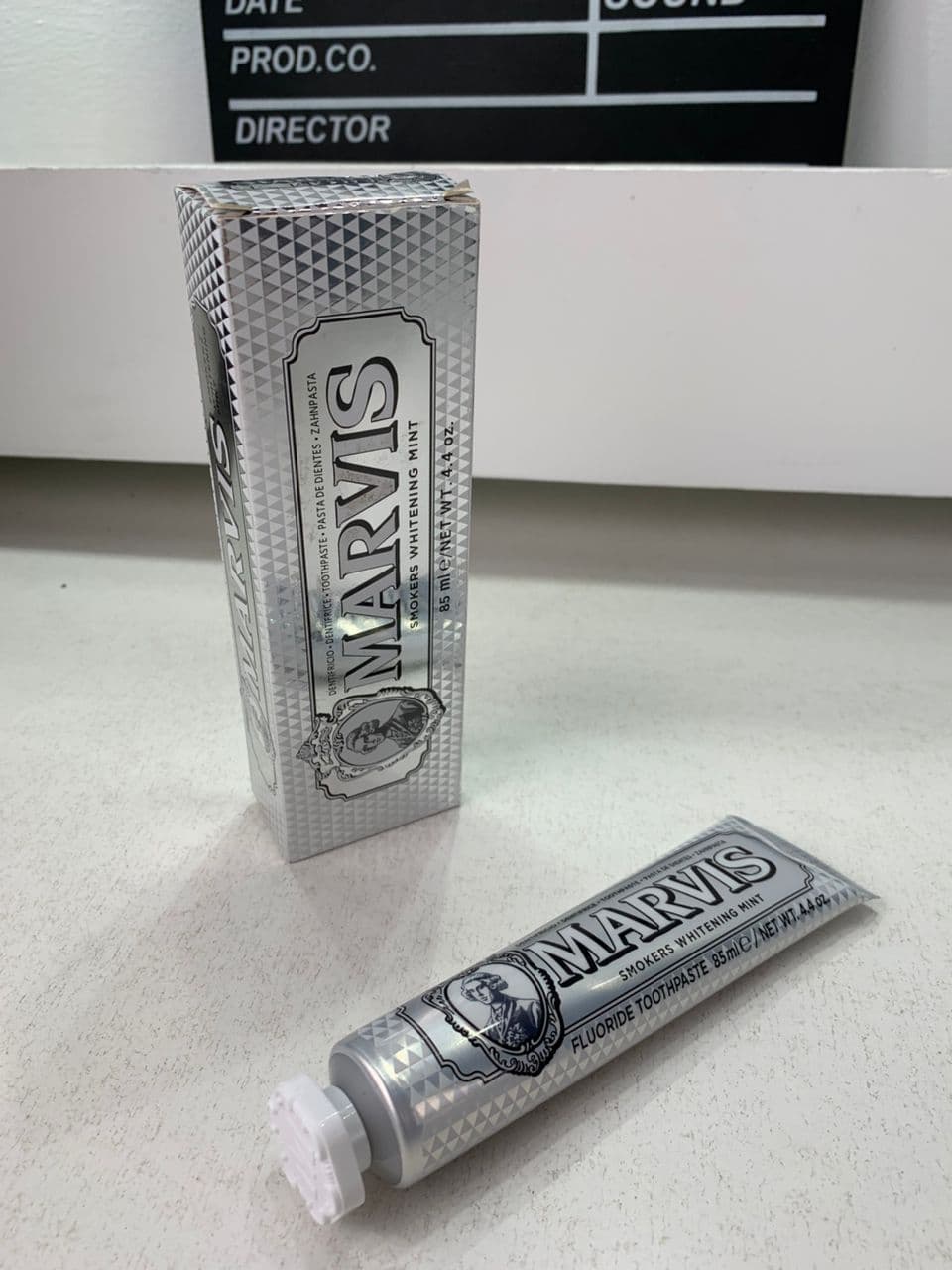 Marvis Dentifrice Blanchissant pour Fu-meurs 85ml Made in Italy – معجون أسنان مارفيس — صورة حقيقية 7