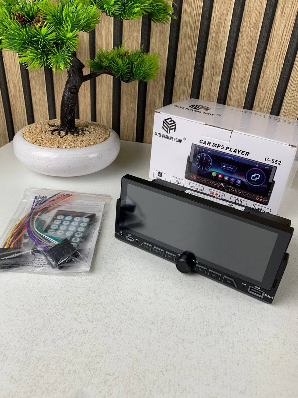 جهاز راديو سيارة | Gazel MP5 Player Carplay | Android Auto Bluetooth — صورة حقيقية 3