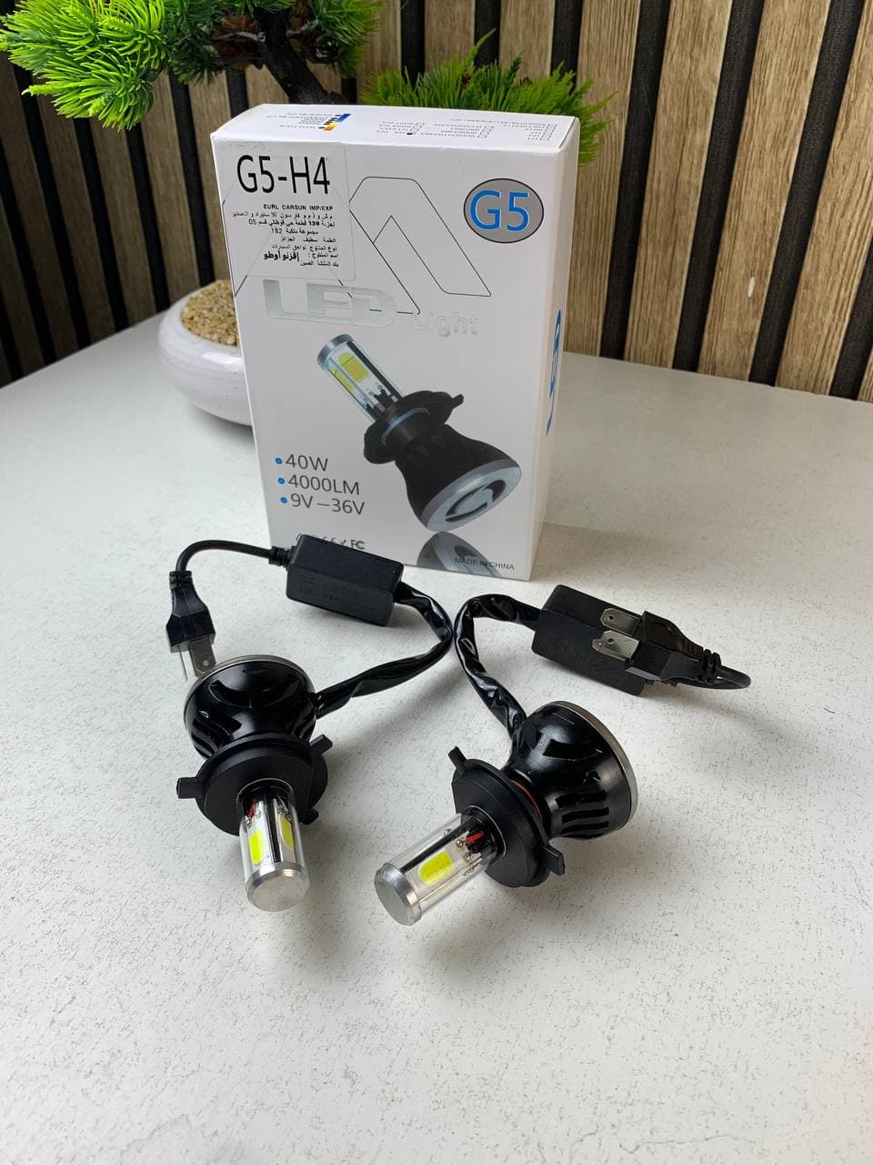 مصابيح أمامية للسيارة | Kit Phare H4 LED 4 Directions | 4000LM — صورة حقيقية 9