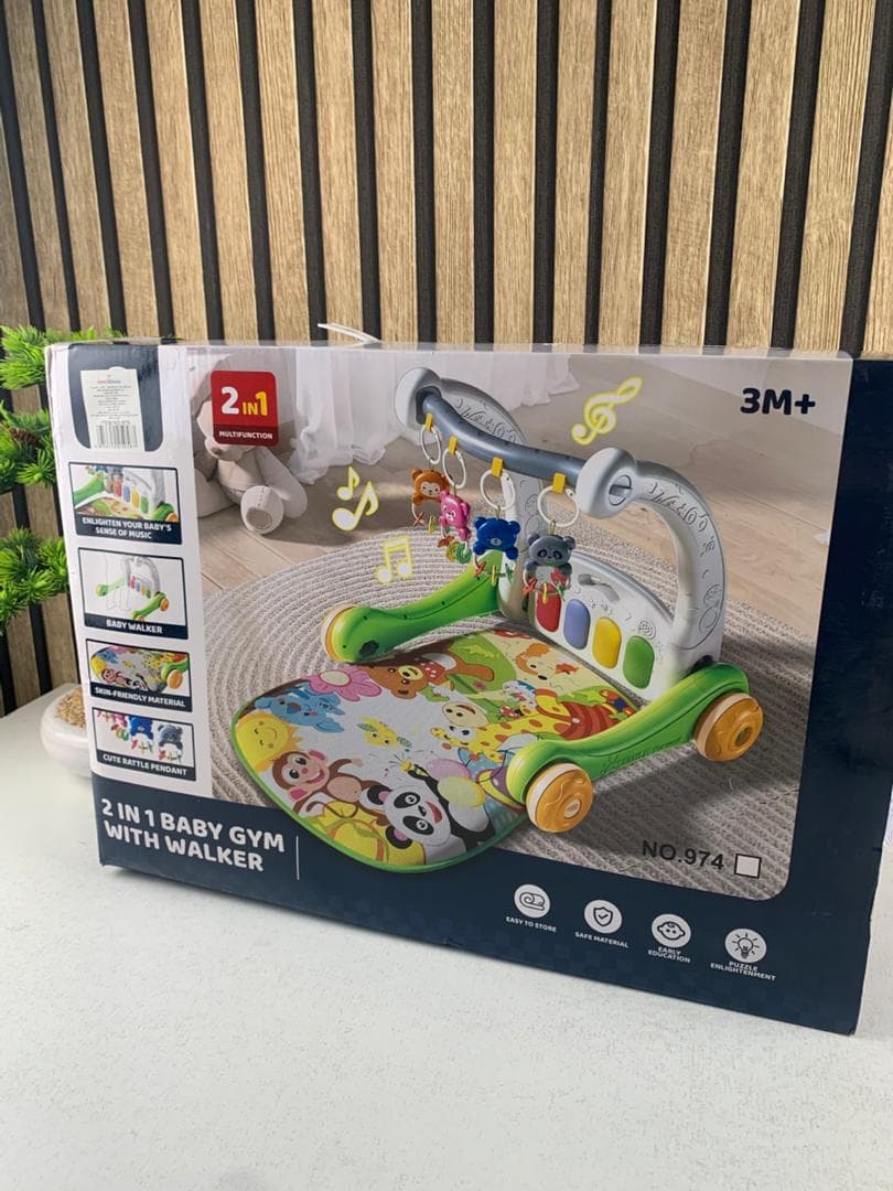 Tapis de marche 2 en 1 pour enfants avec jouets pour bébés – بساط ألعاب ومشاية للأطفال — صورة حقيقية 8
