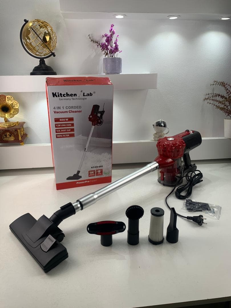 KitchenLab Aspirateur à main 4EN1 600W avec filtre HEPA – مكنسة أرضية كهربائية — صورة حقيقية 6