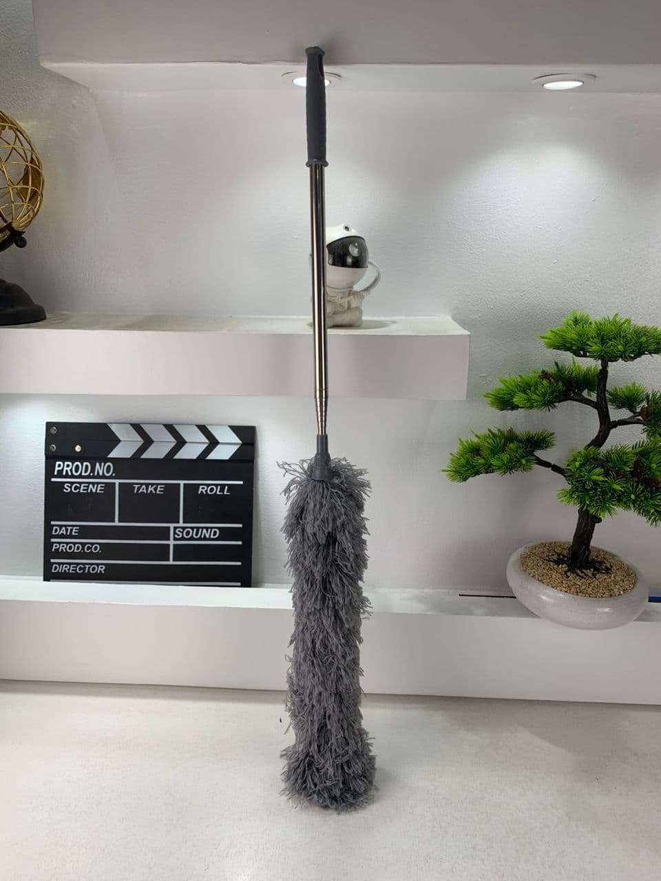 Plumeau télescopique Lavable en Microfibre – أداة تنظيف في الزوايا البعيدة — صورة حقيقية 7