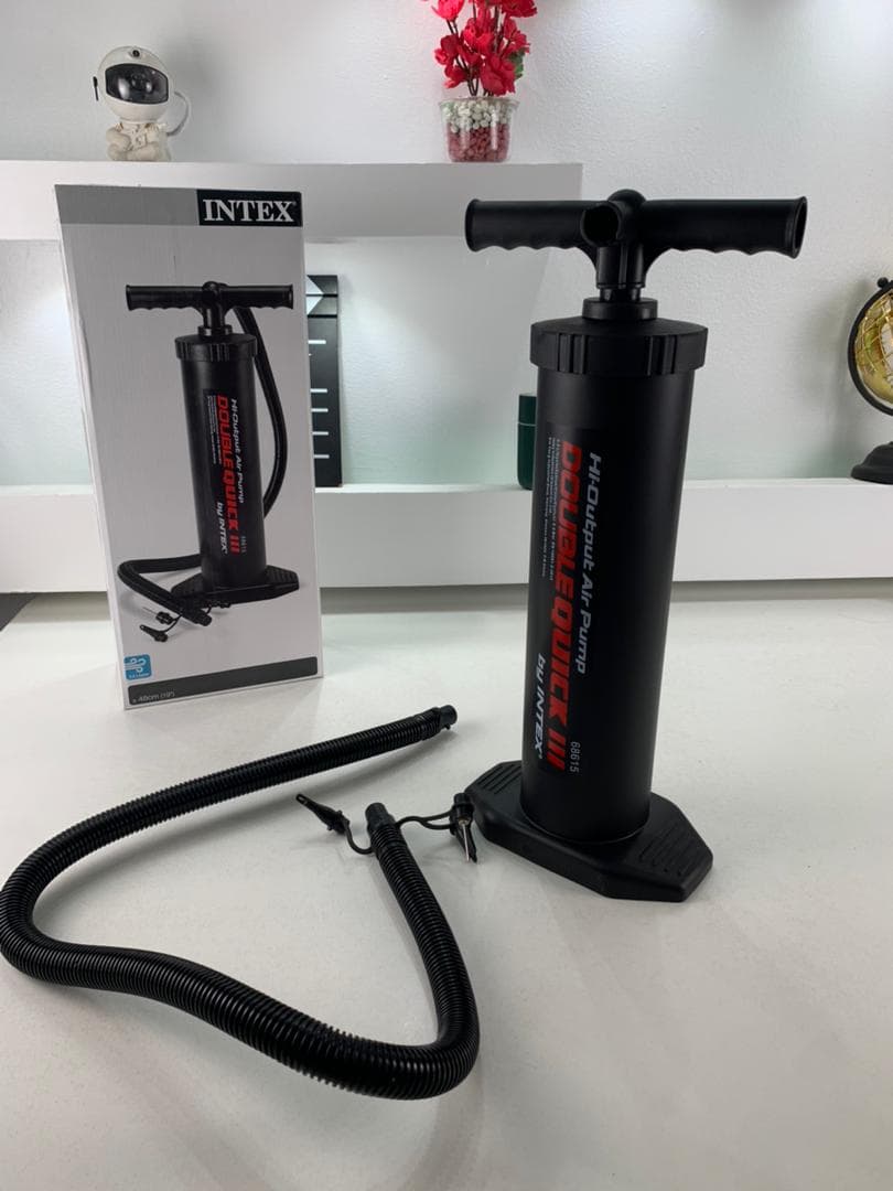 INTEX Pompe à main Double Quick III 48 cm- مضخة يدوية أصلية — صورة حقيقية 7