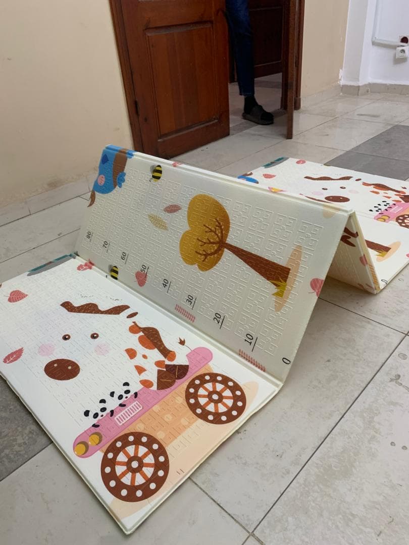 Tapis de jeu pour bébé pliable mousse XPE double face imperméable — صورة حقيقية 8
