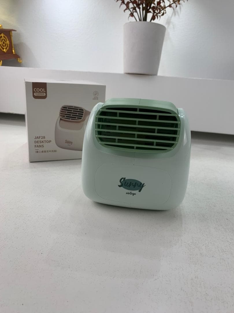 Sunny Climatiseur Portable Rechargeable Design Vintage – مبرد مكتب محمول — صورة حقيقية 8