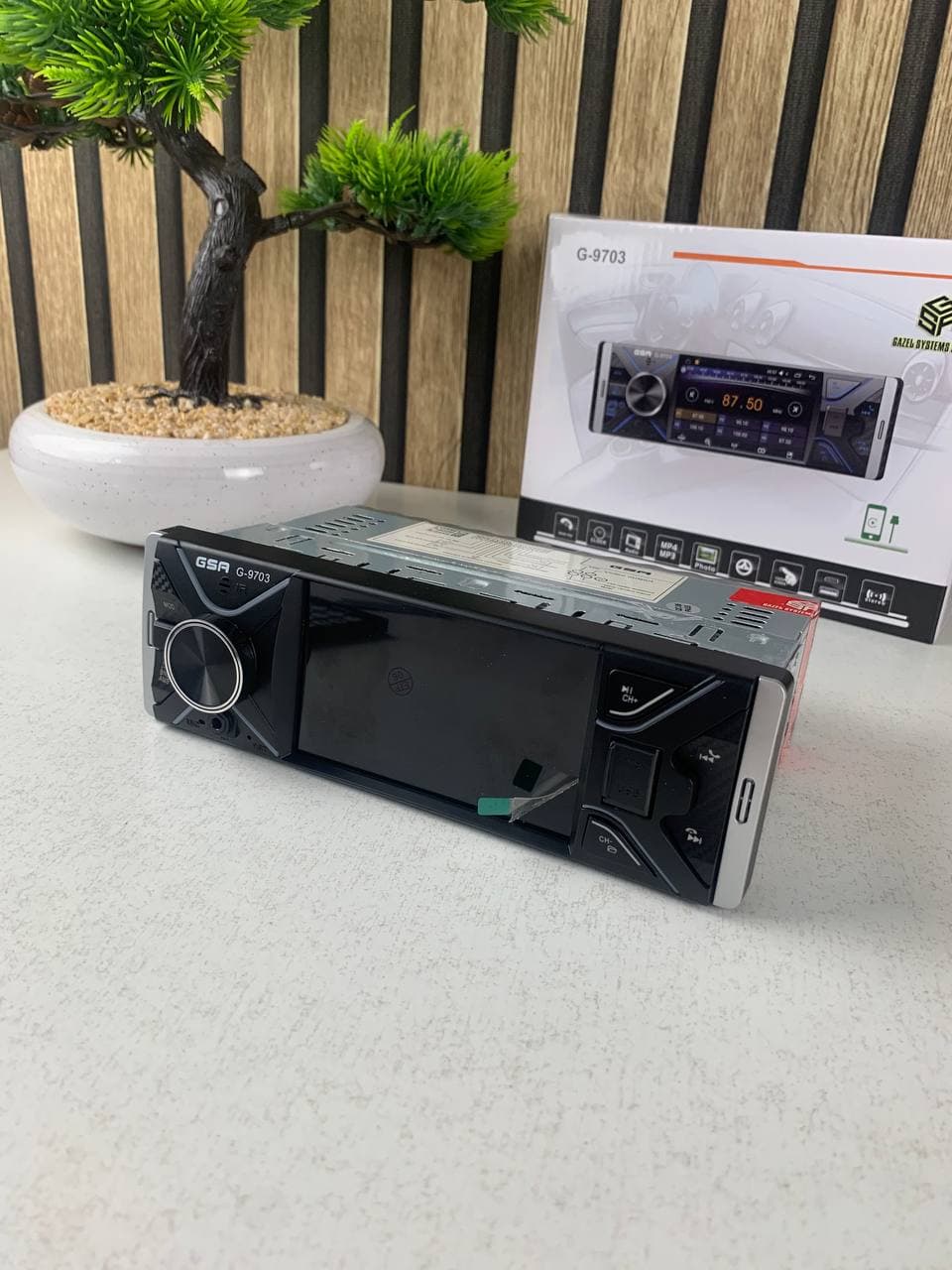 جهاز راديو سيارة | Poste Radio G-9703 Bluetooth | منفذ كاميرا خلفية — صورة حقيقية 12