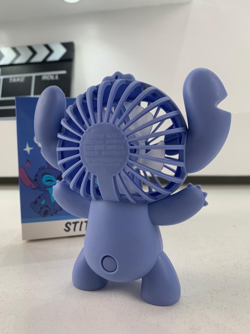 Mini Ventilateur USB Stitch – Design Mignon et Fonctionnel – مروحة محمولة — صورة حقيقية 7