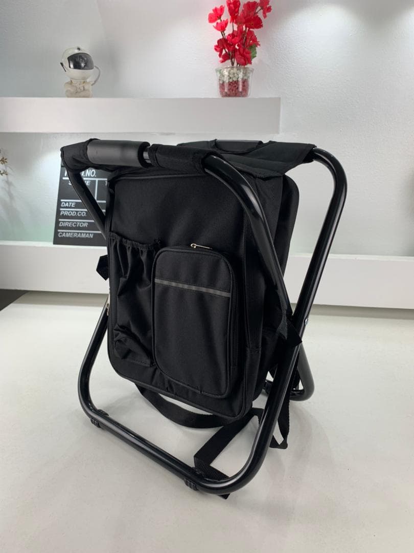 Sac à Dos Isotherme et Chaise Multifonction pour Camping 3en1 – كرسي وحقيبة تخييم — صورة حقيقية 8