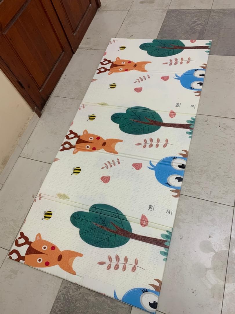 Tapis de jeu pour bébé pliable mousse XPE double face imperméable — صورة حقيقية 9