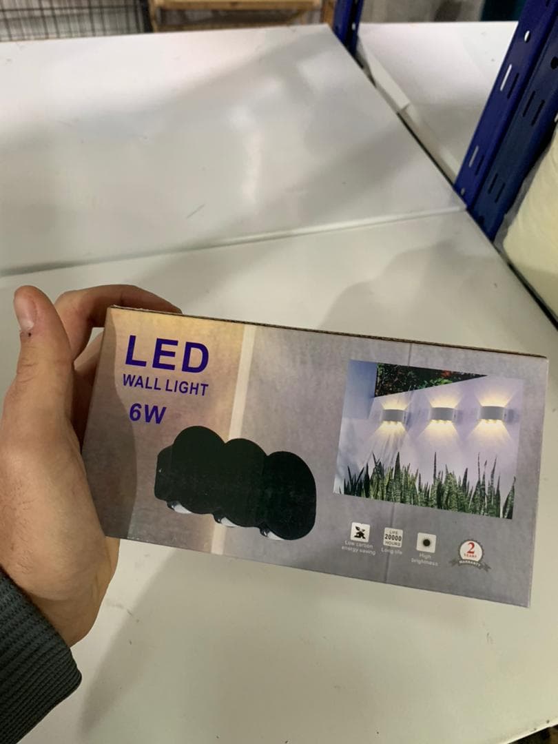 Applique Murale LED 6W D’Éclairage Extérieur 3 Lampes en PP — صورة حقيقية 9
