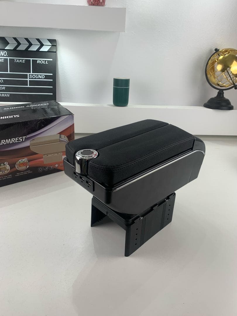 Accoudoir de Voiture Universel avec 7USB et Porte-Gobelets – مسند ذراع السيارة — صورة حقيقية 8