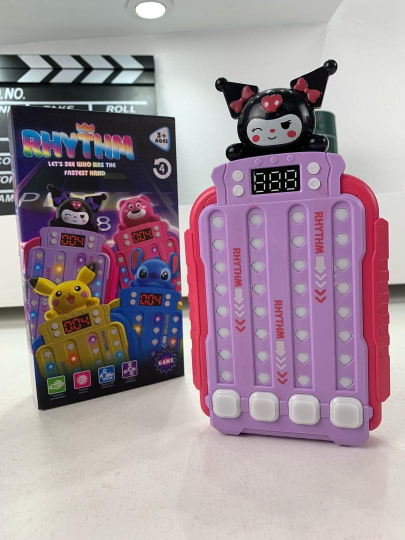 Machine de jeu rythmique anti-stress avec musique et lumière – لعبة أطفال مسلية — صورة حقيقية 7