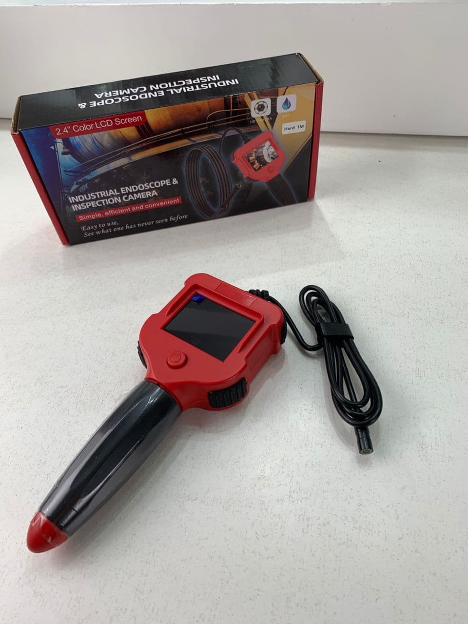 Caméra d’inspection endoscope industrielle avec écran LCD – كاميرة للأمكان الضيقة مع شاشة — صورة حقيقية 10