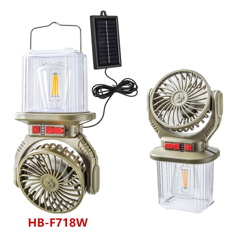 Lanterne et Ventilateur de Camping Solaire Rechargeable - فانوس ومروحة التخييم بالطاقة الشمسية 2 في 1 - Vacance & Loisir - صورة 7