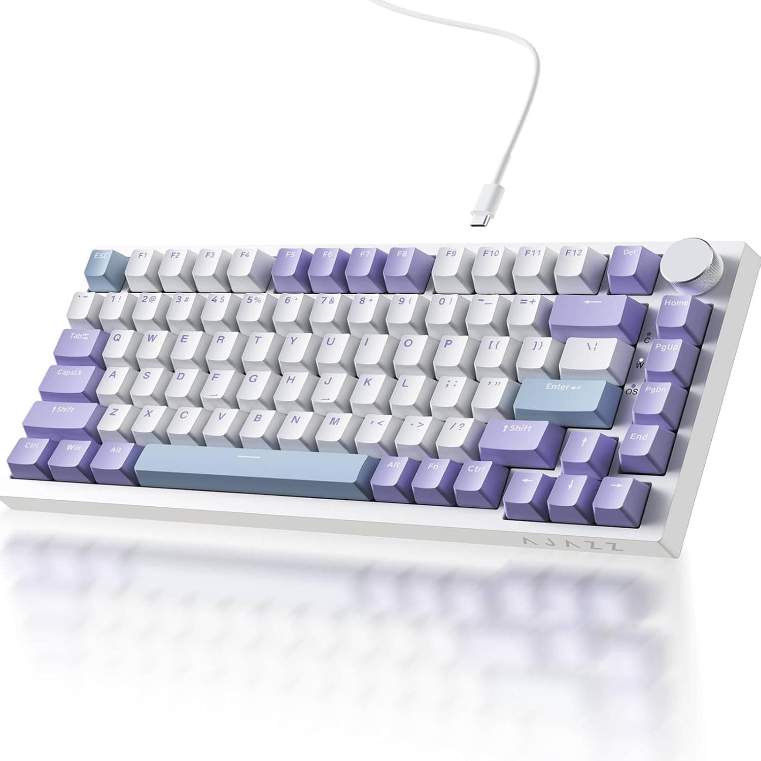 Clavier Mécanique Gaming 65% Compact Filaire avec Hotswap et Rétroéclairage Rainbow - لوحة مفاتيح ميكانيكية - صورة 11